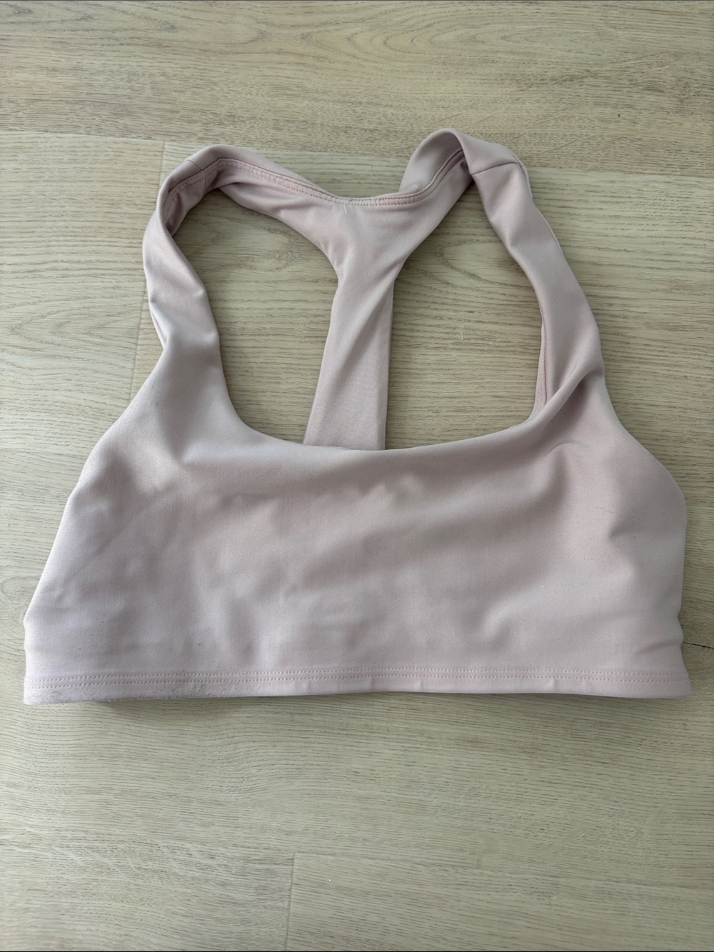 Alo Seamless Light Pink Racerback Sports Bra -